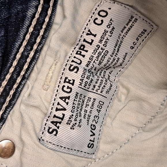 Salvage denim mens jeans 33R - Picture 9 of 9